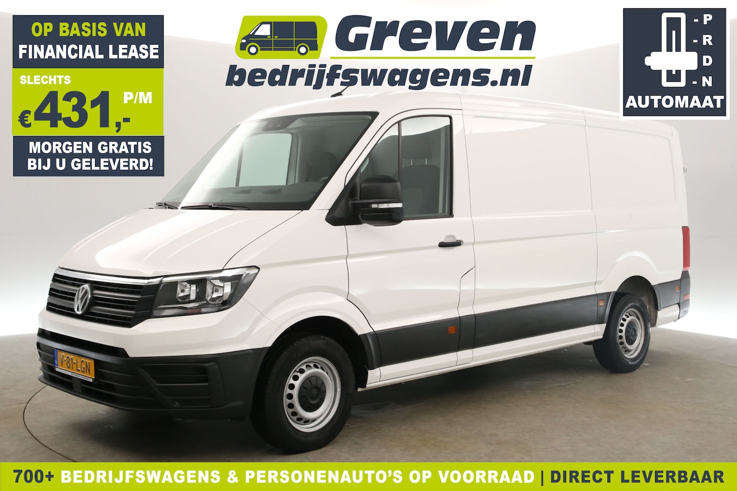 Volkswagen Crafter - 35 2.0 TDI L3H2 DSG Automaat 141PK Airco Camera Carplay Cruise Navigatie 3 Persoons - AutoWereld.nl