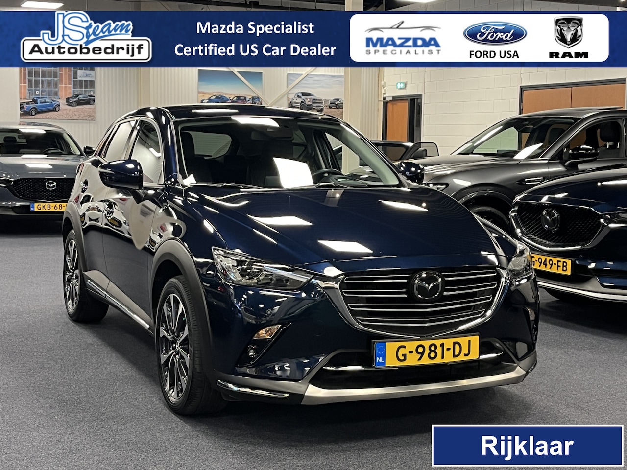 Mazda CX-3 - 2.0 SkyActiv-G GT-M 122PK Automaat Navi Leder Cruise DAB+ Camera 18inch Trekhaak - AutoWereld.nl