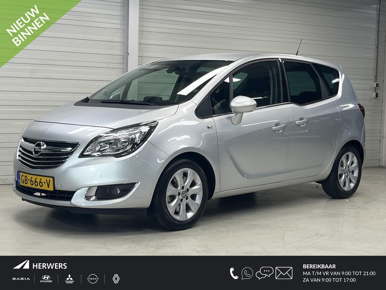 Opel Meriva - 1.4 Turbo Cosmo / Trekhaak 1300 KG / All Seasonbanden / Navigatie / Netjes Onderhouden / - AutoWereld.nl