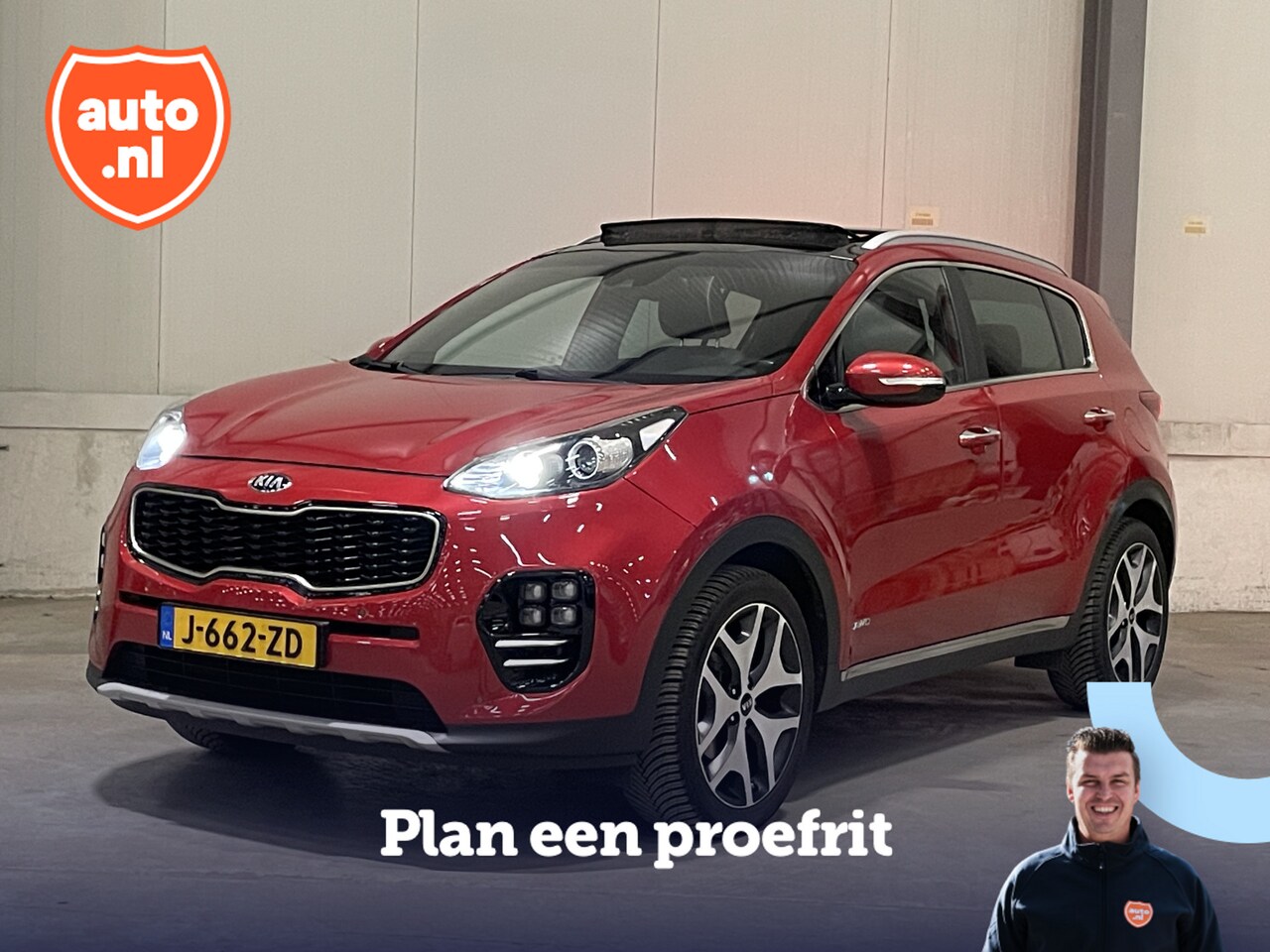 Kia Sportage - 1.6 T-GDI 4WD GT-Line | Panoramadak | Stoel/Stuurverwarming | Lederen bekleding | Carplay - AutoWereld.nl