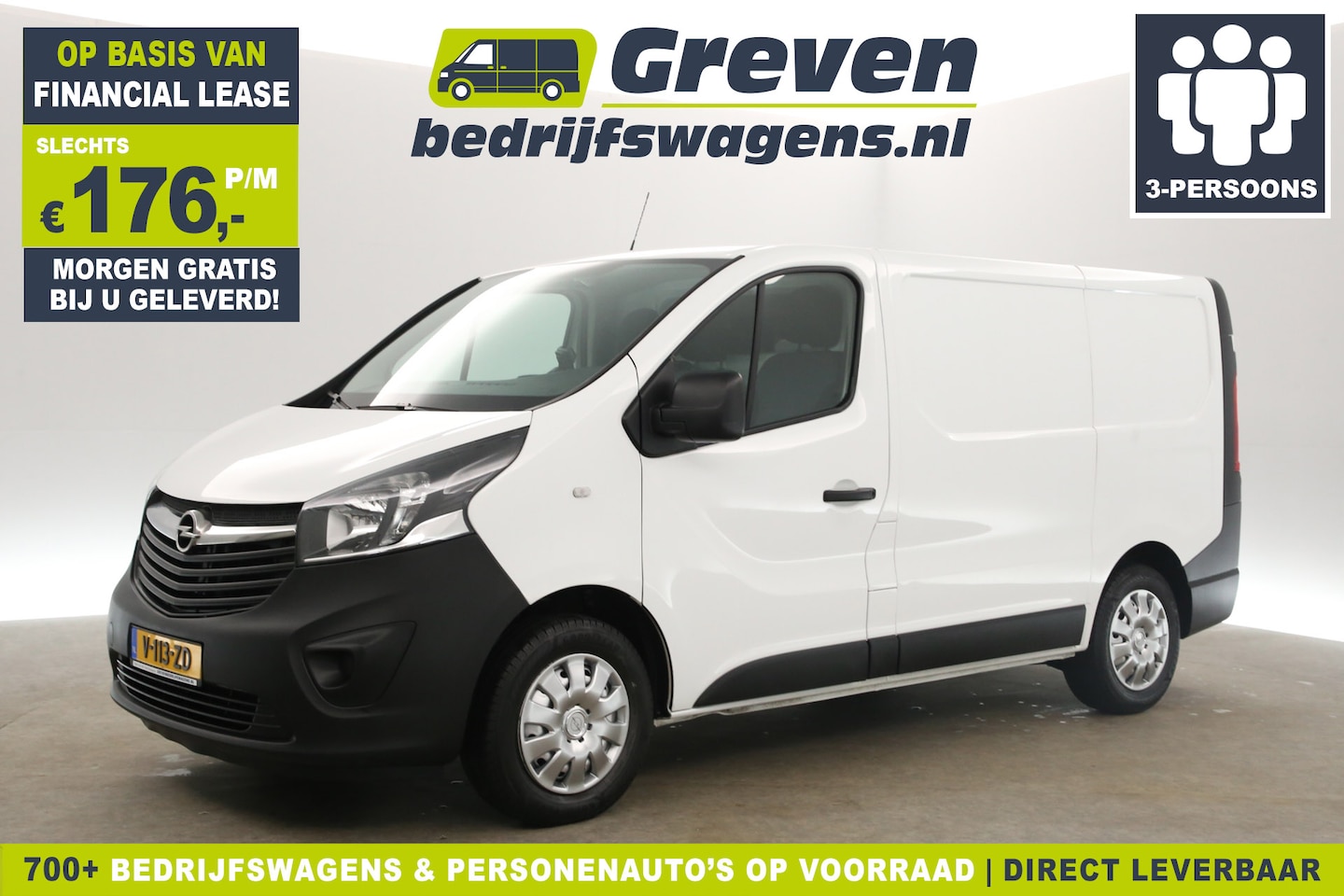 Opel Vivaro - 1.6 CDTI L1H1 Airco Cruise Navi LED 3 Persoons PDC Elektrpakket - AutoWereld.nl