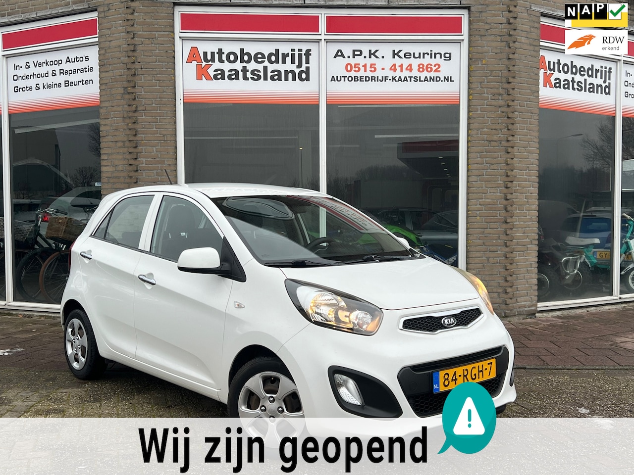 Kia Picanto - 1.0 CVVT Comfort Pack 5 Drs - Keyless - Clima - APK: 1-2026! - AutoWereld.nl