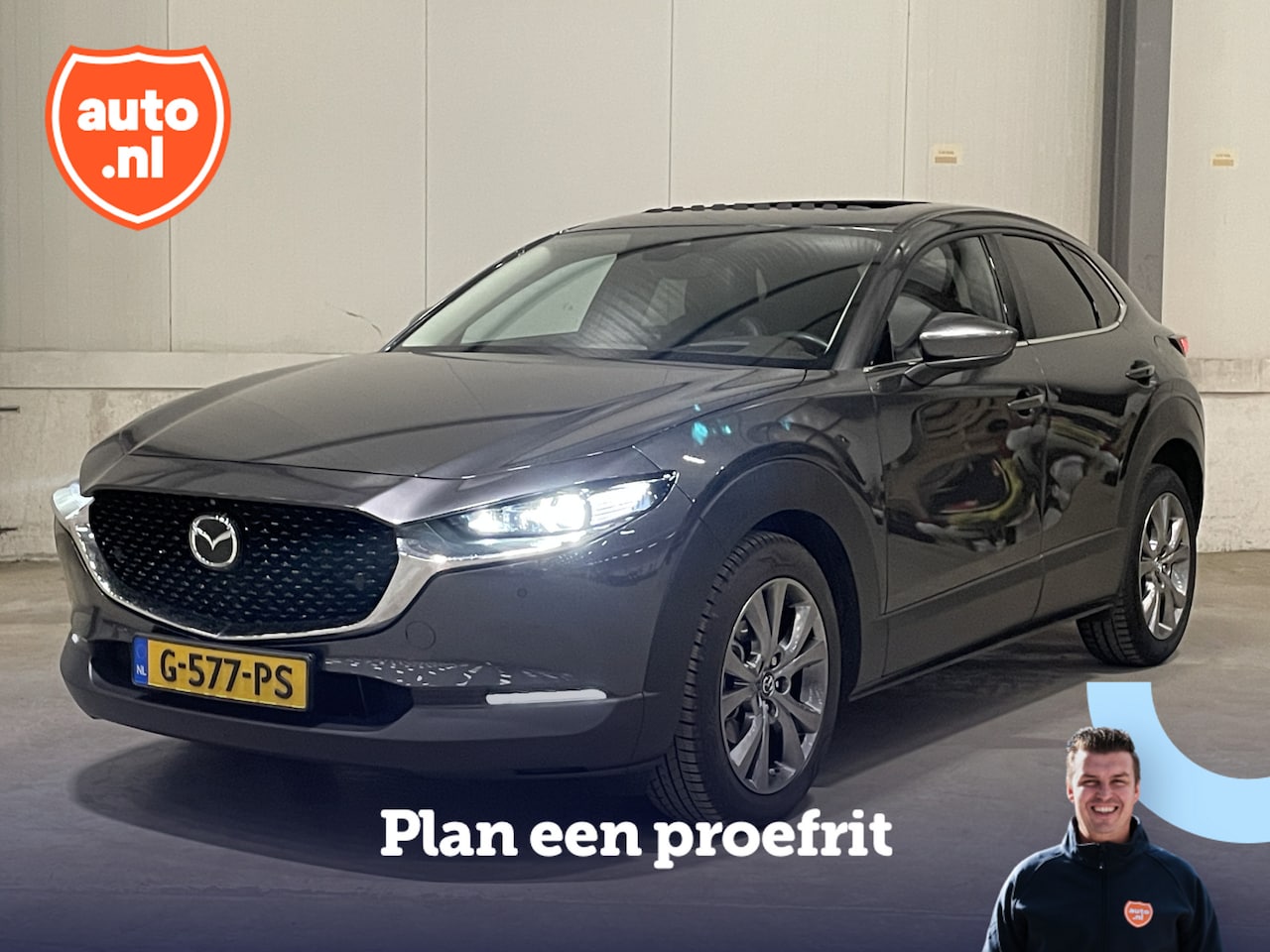 Mazda CX-30 - 2.0 e-SkyActiv-X M Hybrid Luxury | Schuif-/kanteldak | Lederen bekleding | LED | Carplay | - AutoWereld.nl