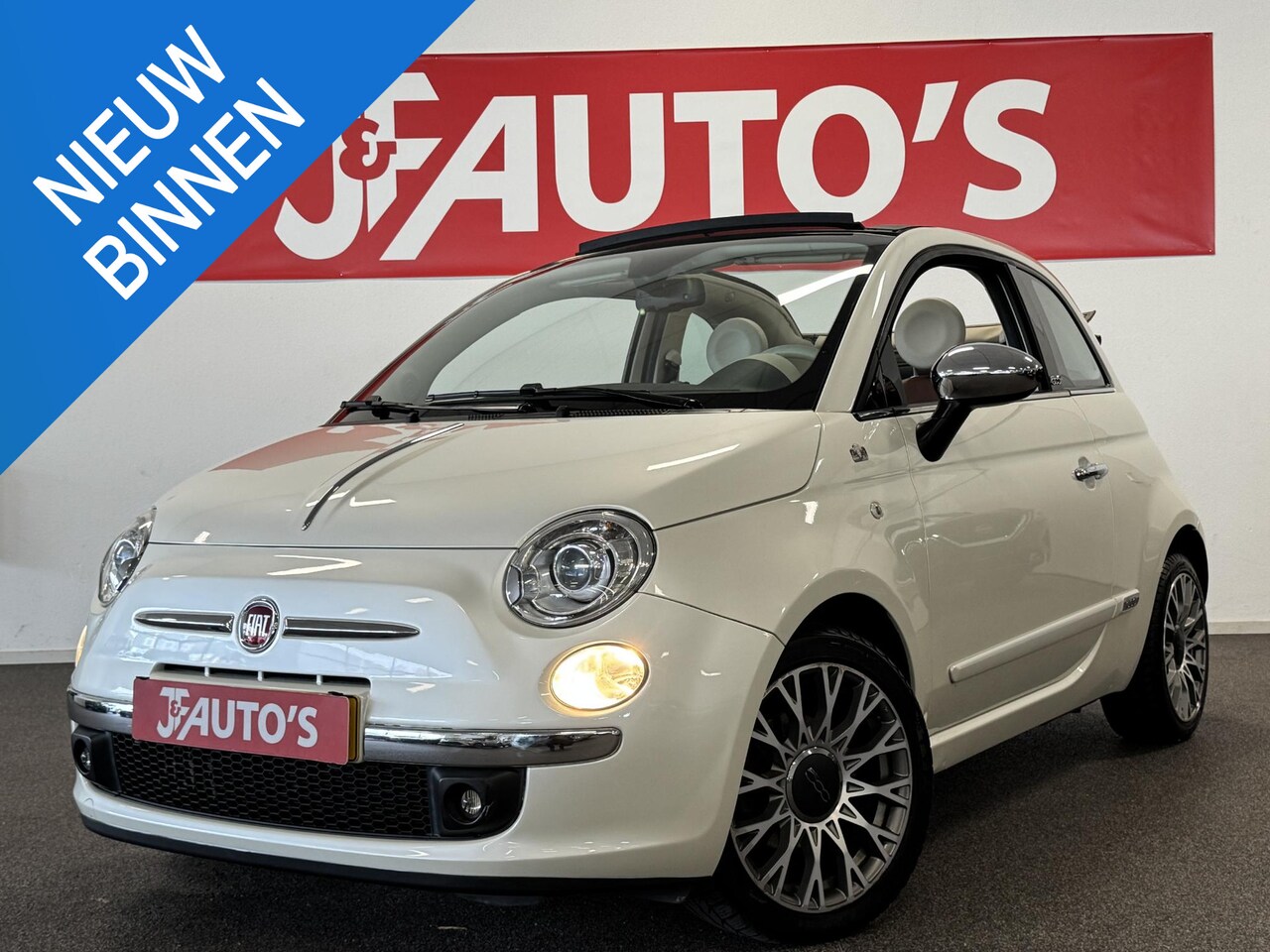 Fiat 500 C - 0.9 TwinAir Lounge ECC AIRCO, LEER, ELEC PAKKET, - AutoWereld.nl