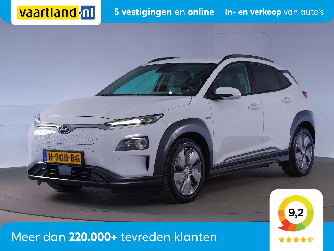 Hyundai Kona Electric - EV Premium 64kWh [ Leder LED Head-up Navi ] - AutoWereld.nl