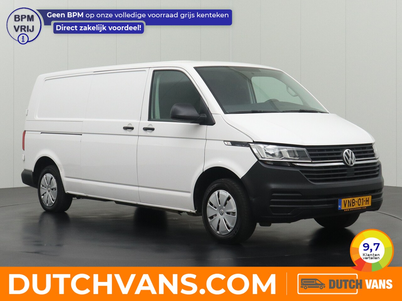 Volkswagen Transporter - 2.0TDI Koelwagen Lang | Achterdeuren | Airco | 3-Persoons - AutoWereld.nl