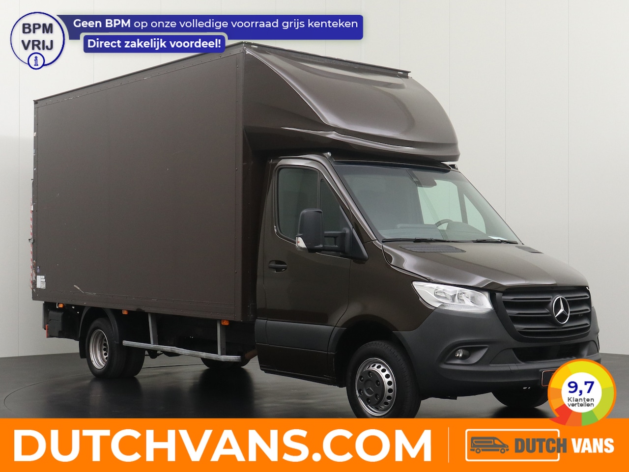 Mercedes-Benz Sprinter - 514CDI 7G-Tronic Automaat Bakwagen+Laadklep | Dakspoiler | Airco | 3-Persoons - AutoWereld.nl