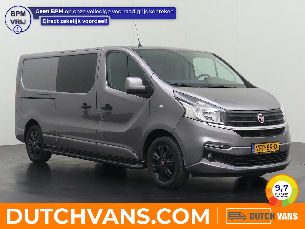 Fiat Talento - 2.0MultiJet 145PK Lang Business Pro Dubbele Cabinee | Privacy Glass | Trekhaak | Airco | C - AutoWereld.nl