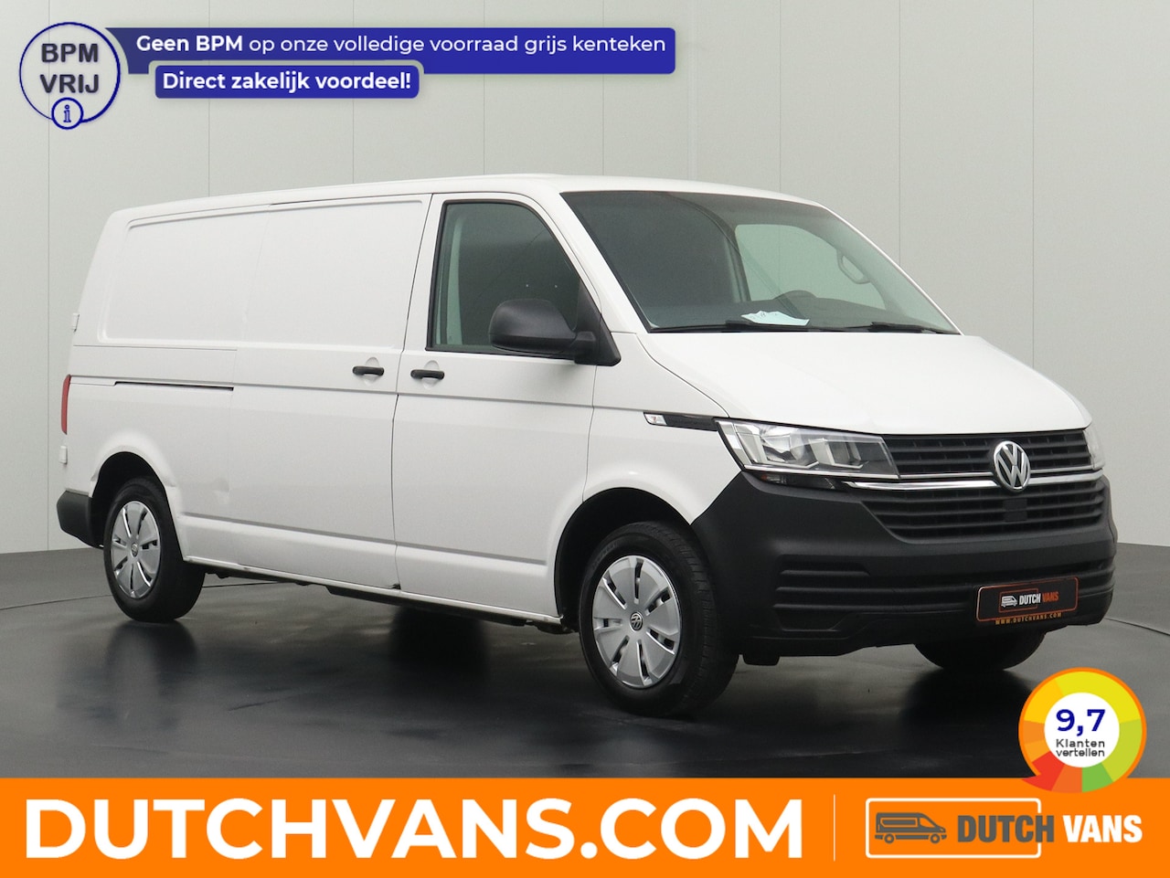 Volkswagen Transporter - 2.0TDI Lang Koelwagen | Achterdeuren | Airco | 3-Persoons | Multimedia - AutoWereld.nl