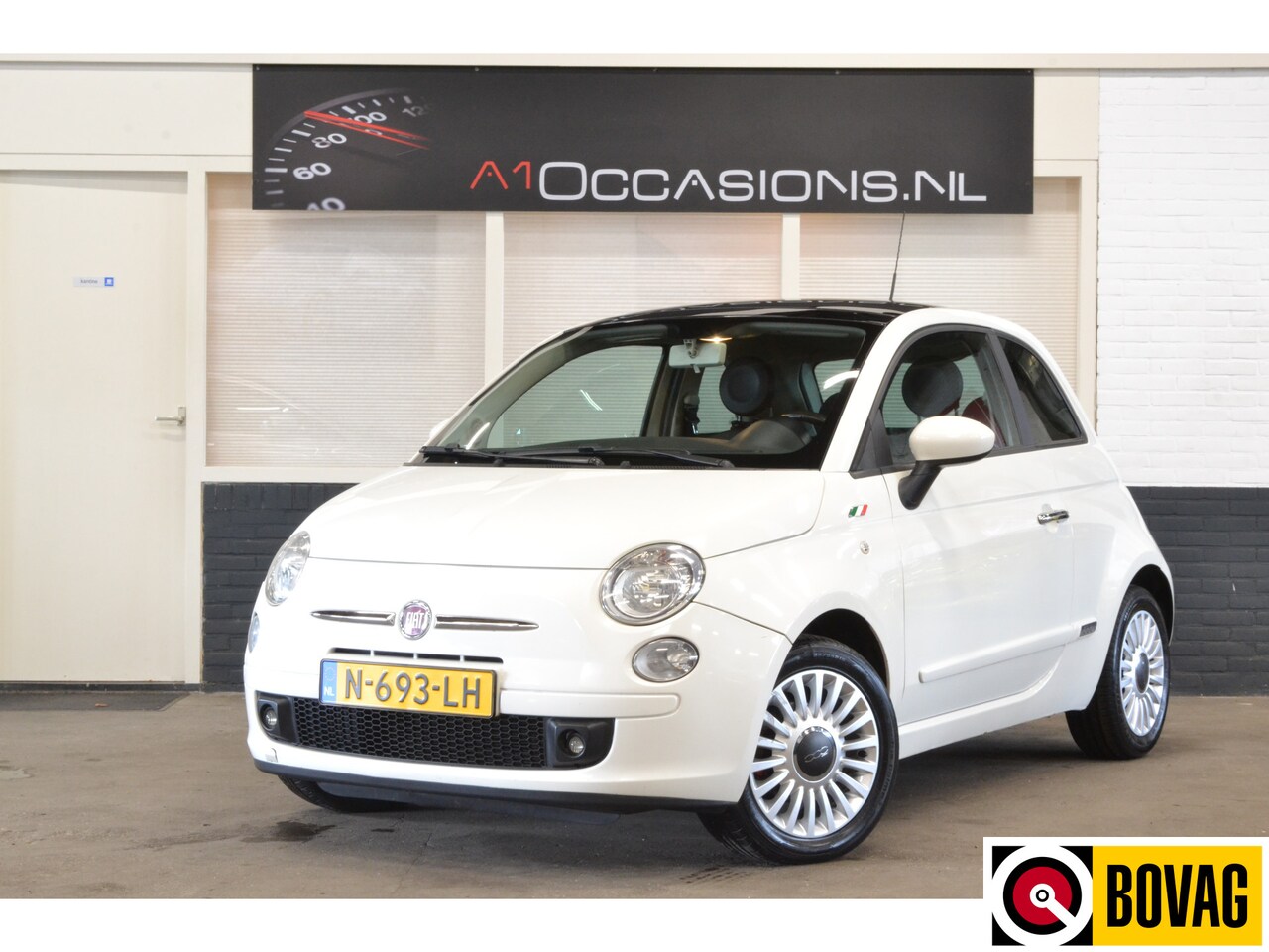 Fiat 500 - 1.4-16V Pop + ELEKTR. PANORAMADAK!! - AutoWereld.nl