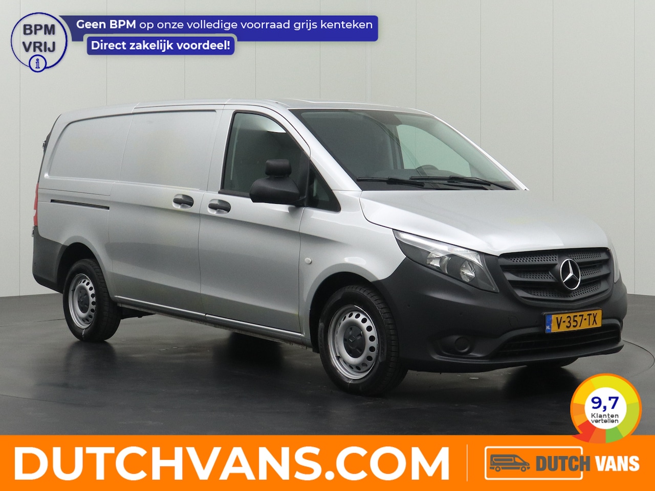 Mercedes-Benz Vito - 111CDI Lang Achterdeuren | 2xSchuifdeur | Camera | 3-Persoons | Betimmering | Airco | Crui - AutoWereld.nl