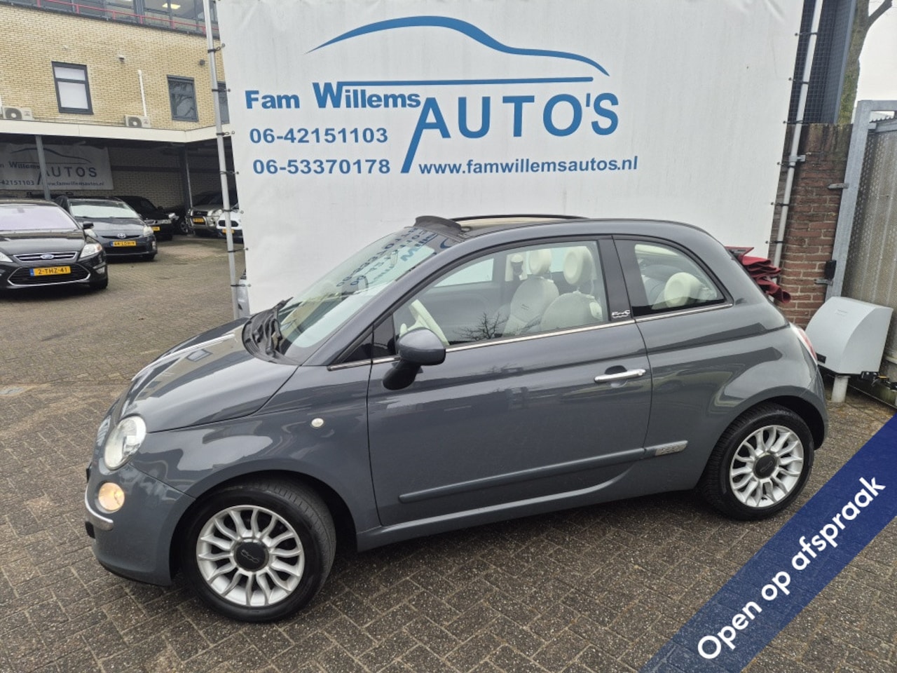 Fiat 500 C - 1.2 Lounge Cabrio Airco - AutoWereld.nl