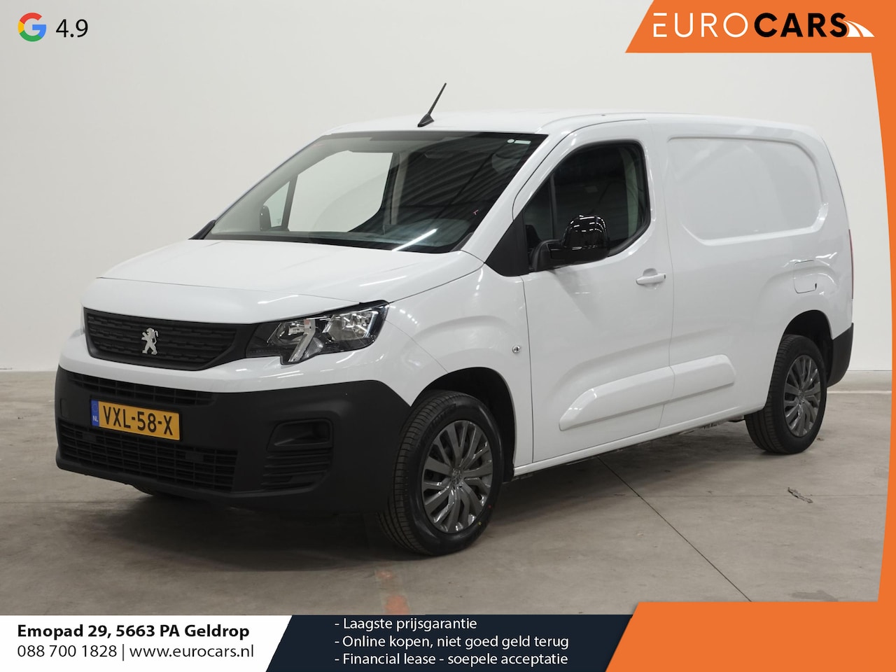 Peugeot Partner - 1.5 BlueHDi 100PK L2 Airco Bluetooth Parkeersensoren - AutoWereld.nl