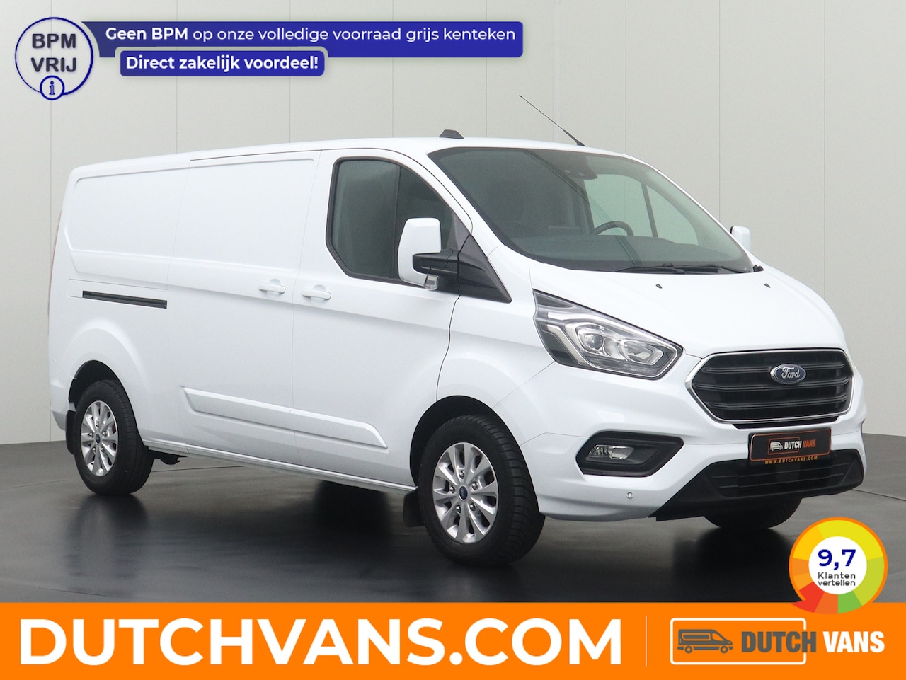 Ford Transit Custom - 2.0TDCI 170PK Lang Limited | 2xSchuifdeur | Camera | Touchscreen apple-android | 3-Persoon - AutoWereld.nl