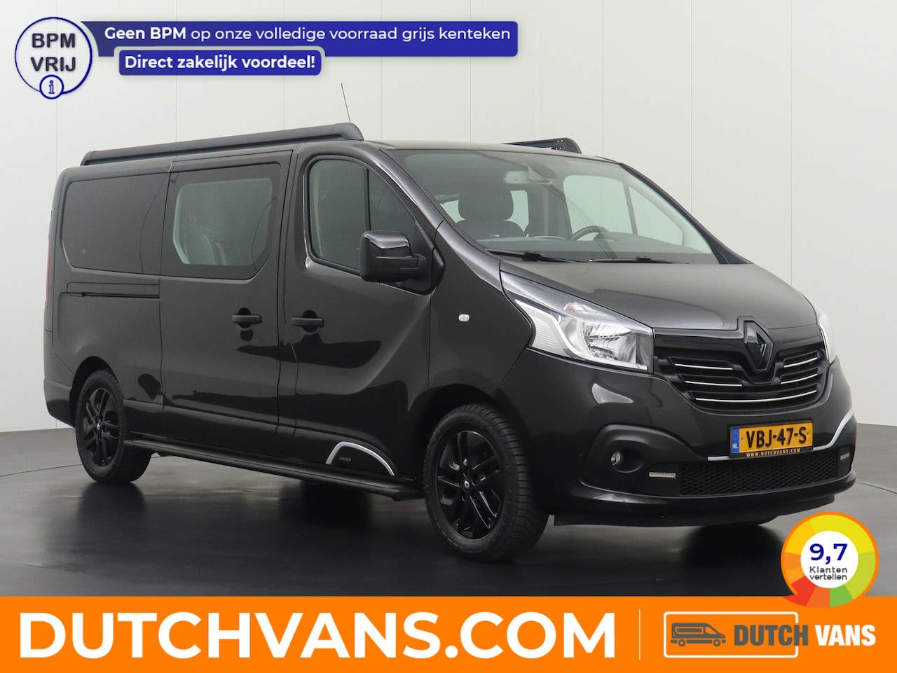 Renault Trafic - 1.6DCi 145PK Dubbele Cabine Limited | Leder | Navigatie | Camera | 2xSchuifdeur | Trekhaak - AutoWereld.nl