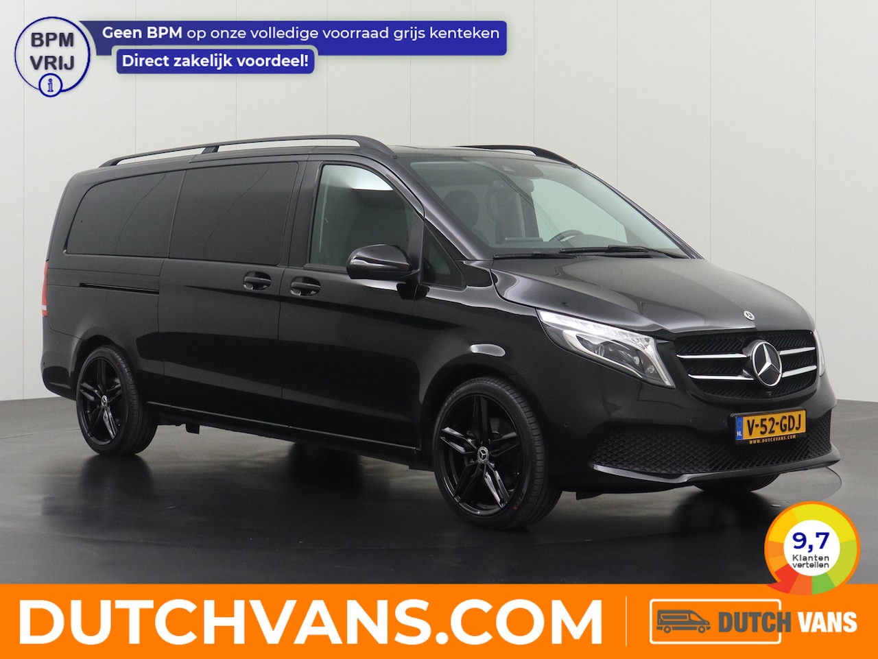 Mercedes-Benz V-klasse - 300D Avantgarde Airmatic Black Edition XL | Bomvol ! | Zeer Mooi ! - AutoWereld.nl