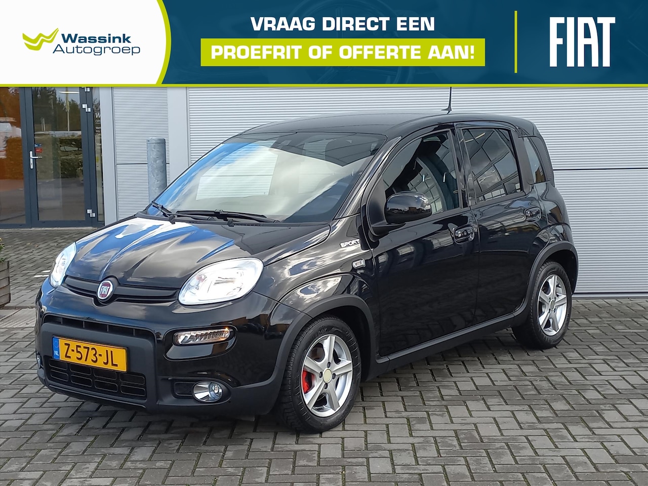 Fiat Panda - 1.0 70pk Hybride Sport | Airconditioning | Navigatie by App | Lm velgen + All season | Par - AutoWereld.nl