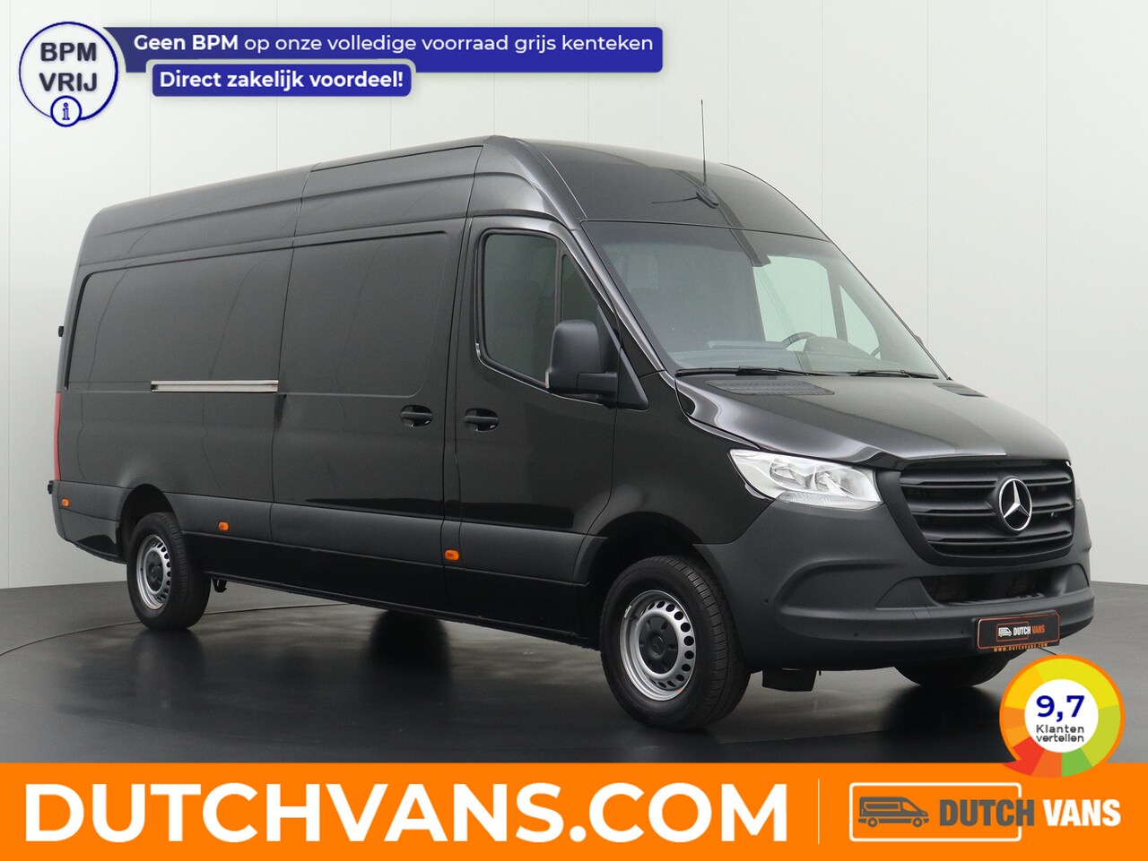 Mercedes-Benz Sprinter - 317CDI 9G-Tronic Automaat L3H2 Maxi | Airco | Camera | 3-Persoons | Betimmering - AutoWereld.nl