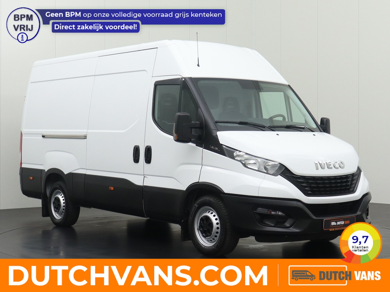 Iveco Daily - 35-160PK L2H2 | 3500Kg Trekgewicht | Airco | 3-Persoons | Betimmering - AutoWereld.nl