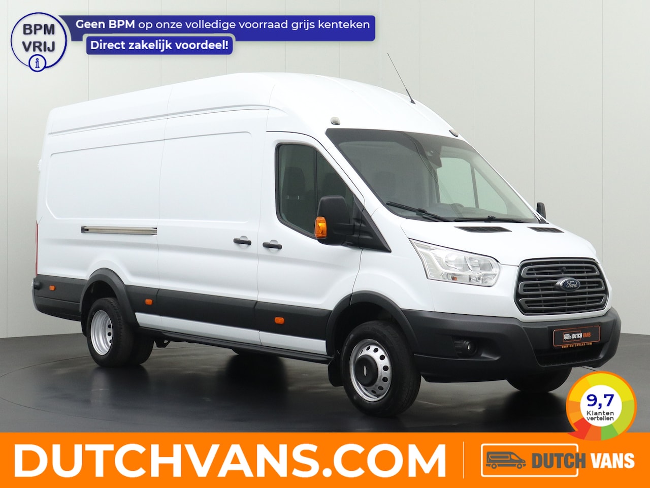 Ford Transit - 2.0TDCi 155PK L4H2 Jumbo | Airco | Navigatie | 3-Persoons - AutoWereld.nl