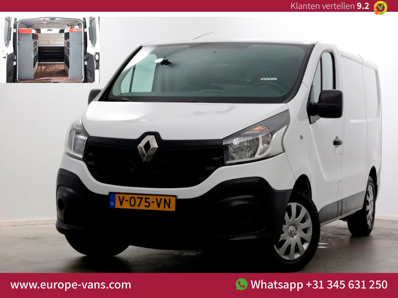 Renault Trafic - 1.6 DCI Euro6 L1H1 Comfort Airco/Navi/Inrichting 03-2019 - AutoWereld.nl