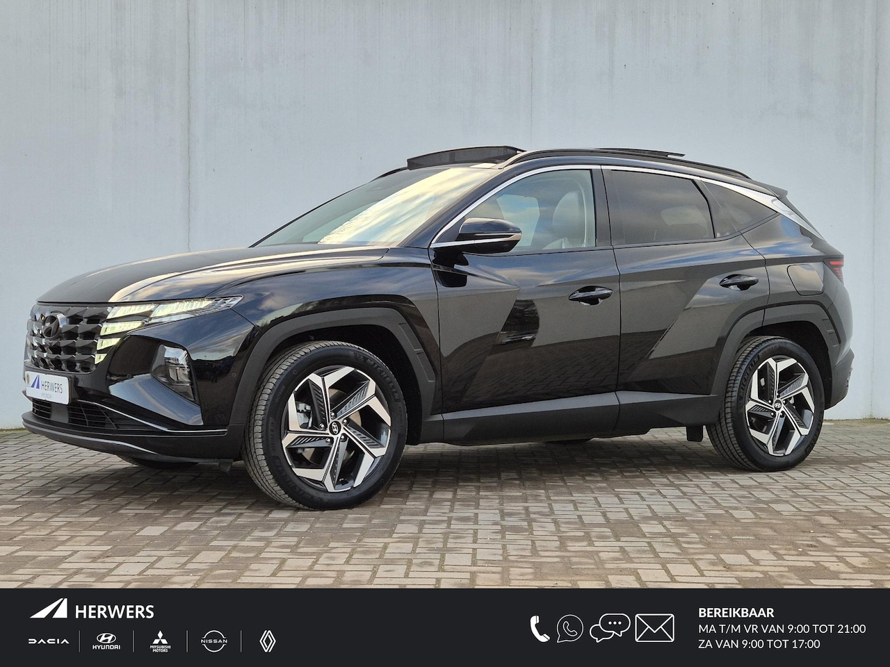 Hyundai Tucson - 1.6 T-GDI HEV 230pk Premium Sky Automaat / Rondomzicht camera / Apple Carplay Android Auto - AutoWereld.nl