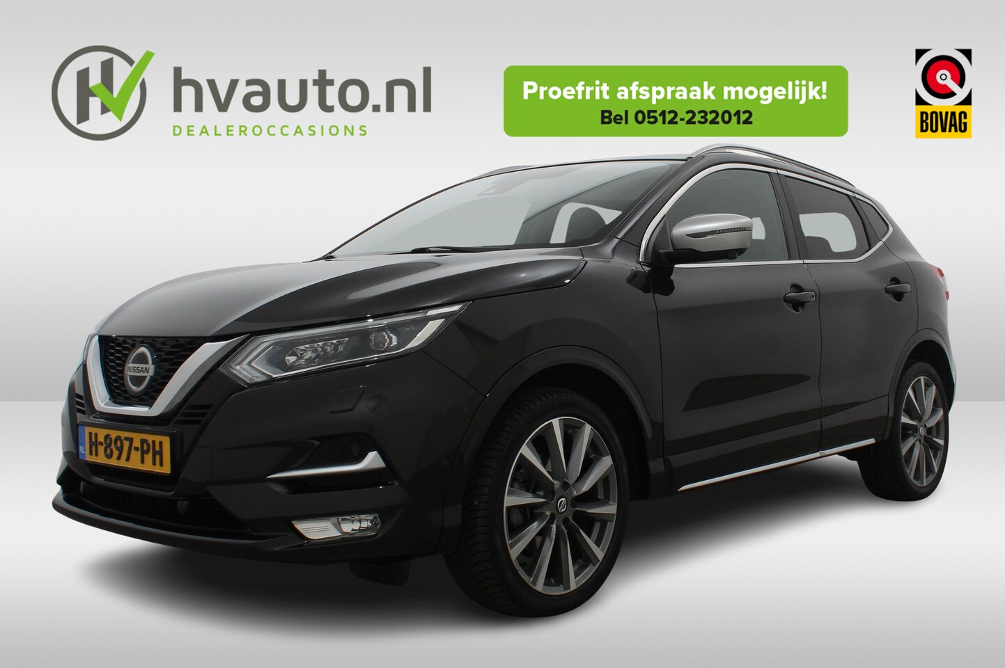 Nissan Qashqai - 1.3 DIG-T 160PK TEKNA DYNAMIC DCT | full options | Nappa leder | Trekhaak - AutoWereld.nl