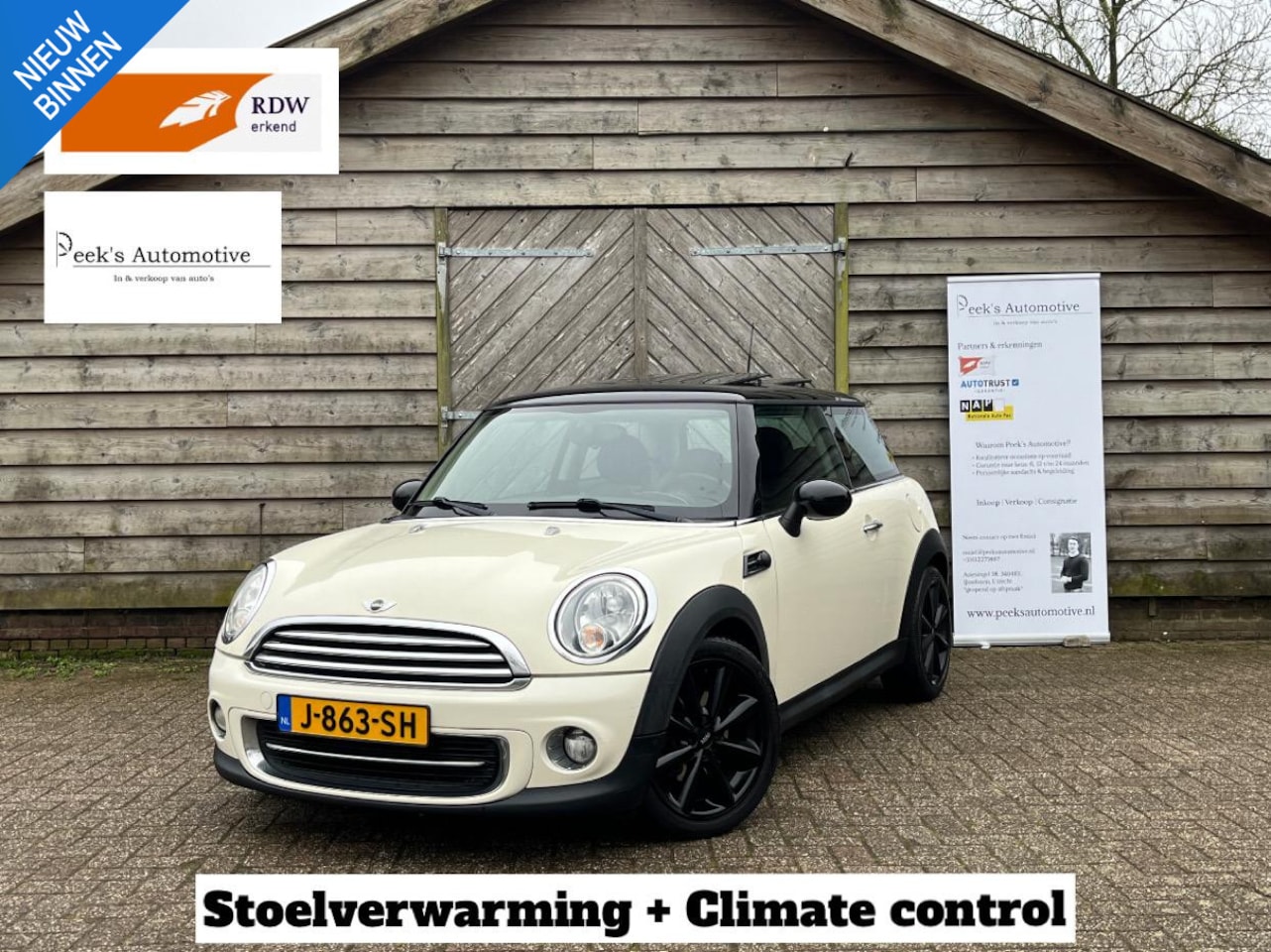 MINI Cooper - Mini 1.6 Pepper /Climate/Pano/Leder/Stoelverwarming/Leuk!! - AutoWereld.nl