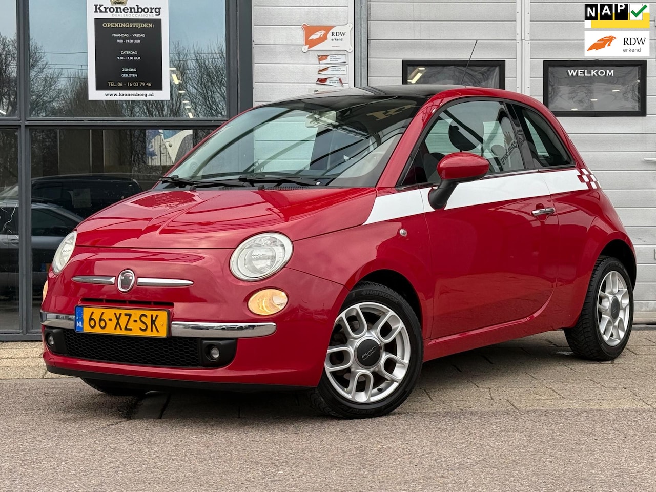 Fiat 500 - 1.4-16V Lounge 1.4-16V Lounge, AIRCO, PANO, NAP - AutoWereld.nl