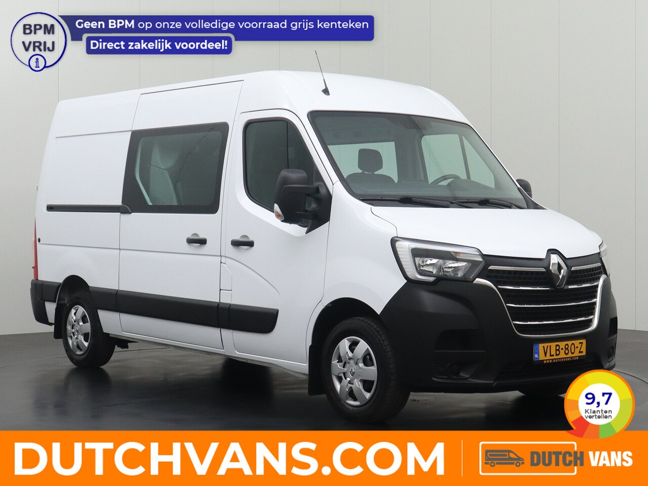 Renault Master - 2.3DCi 135PK Dubbele Cabine L2H2 | Navigatie | Camera | 2500Kg Trekhaak | Betimmering - AutoWereld.nl