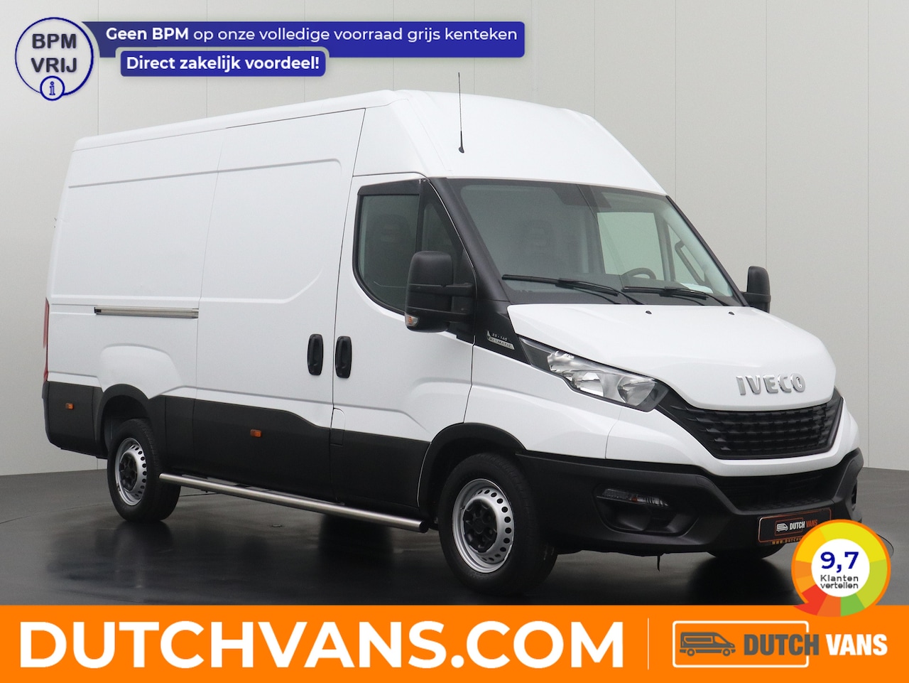 Iveco Daily - 35S14 Hi-Matic Automaat L2H2 | 3500Kg Trekhaak | Airco | Cruise | 3-Persoons | Betimmering - AutoWereld.nl