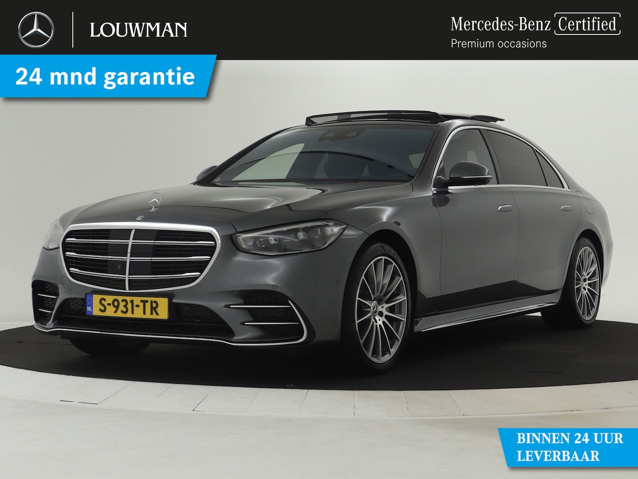 Mercedes-Benz S-klasse - 580 e Lang AMG Line | Burmester® 3D surround sound system | 360°-camera | Rijassistentiepa - AutoWereld.nl