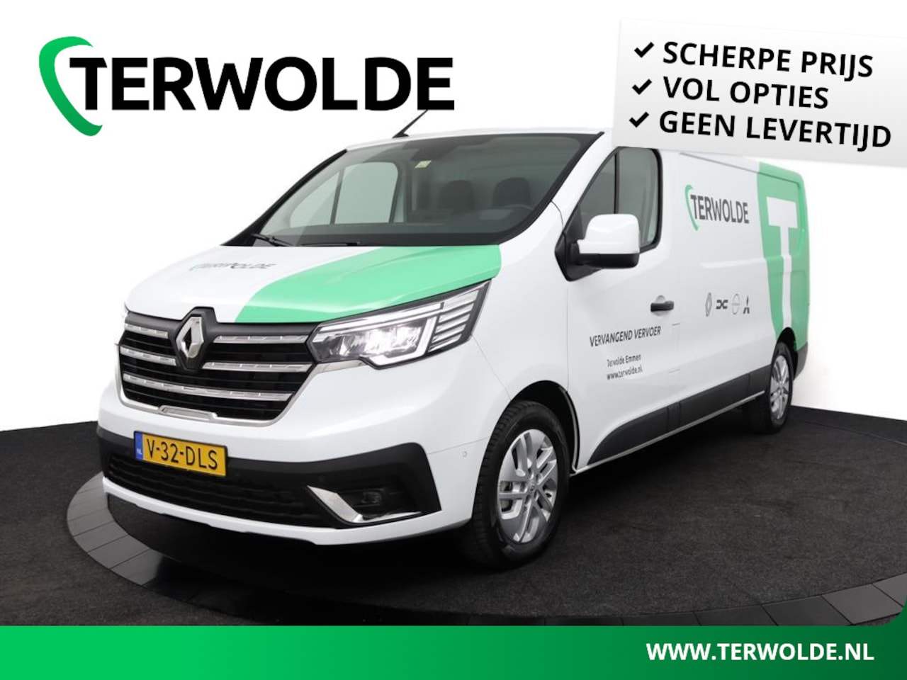 Renault Trafic - 2.0 dCi 130 T30 L2H1 Work Edition | bestuurdersstoel in hoogte verstelbaar | 2 zitplaatsen - AutoWereld.nl