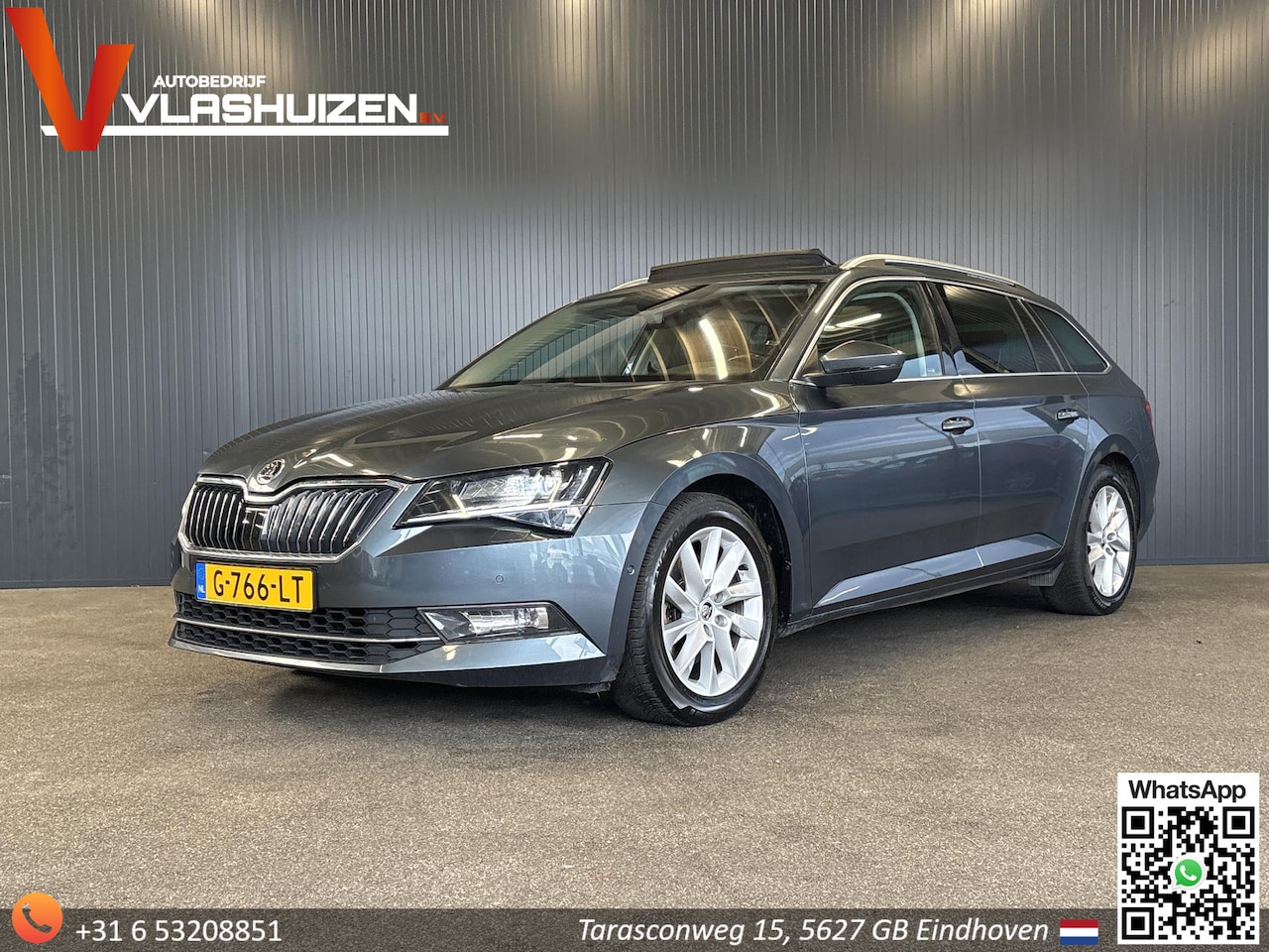 Skoda Superb Combi - 2.0 TDI Style Business | € 9.950,- NETTO! | Leder | Pano | Climate | Cruise | Navi | PDC | - AutoWereld.nl