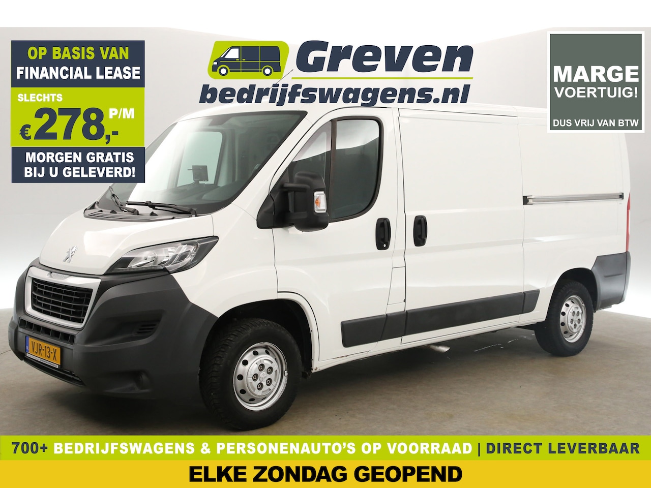 Peugeot Boxer - 330 2.2 HDI L2H1 Marge Airco Cruise 3 Persoons Schuifdeur L+R Trekhaak Elektrpakket - AutoWereld.nl