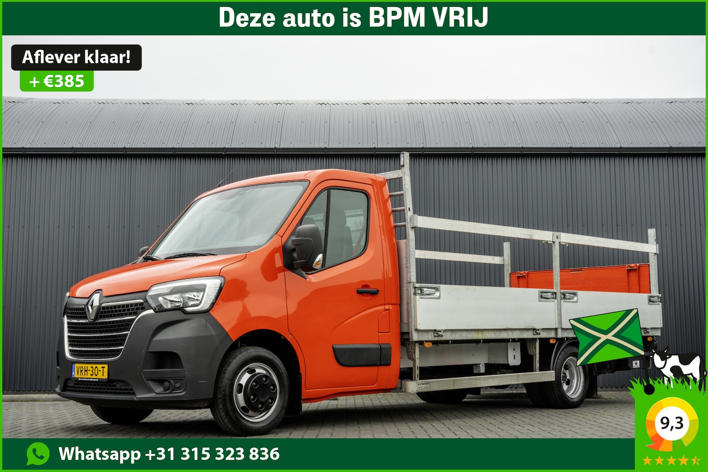 Renault Master - 2.3 dCi Open Laadbak met laadklep | Euro 6 | 164 PK | Cruise | Airco | Dubbel lucht - AutoWereld.nl