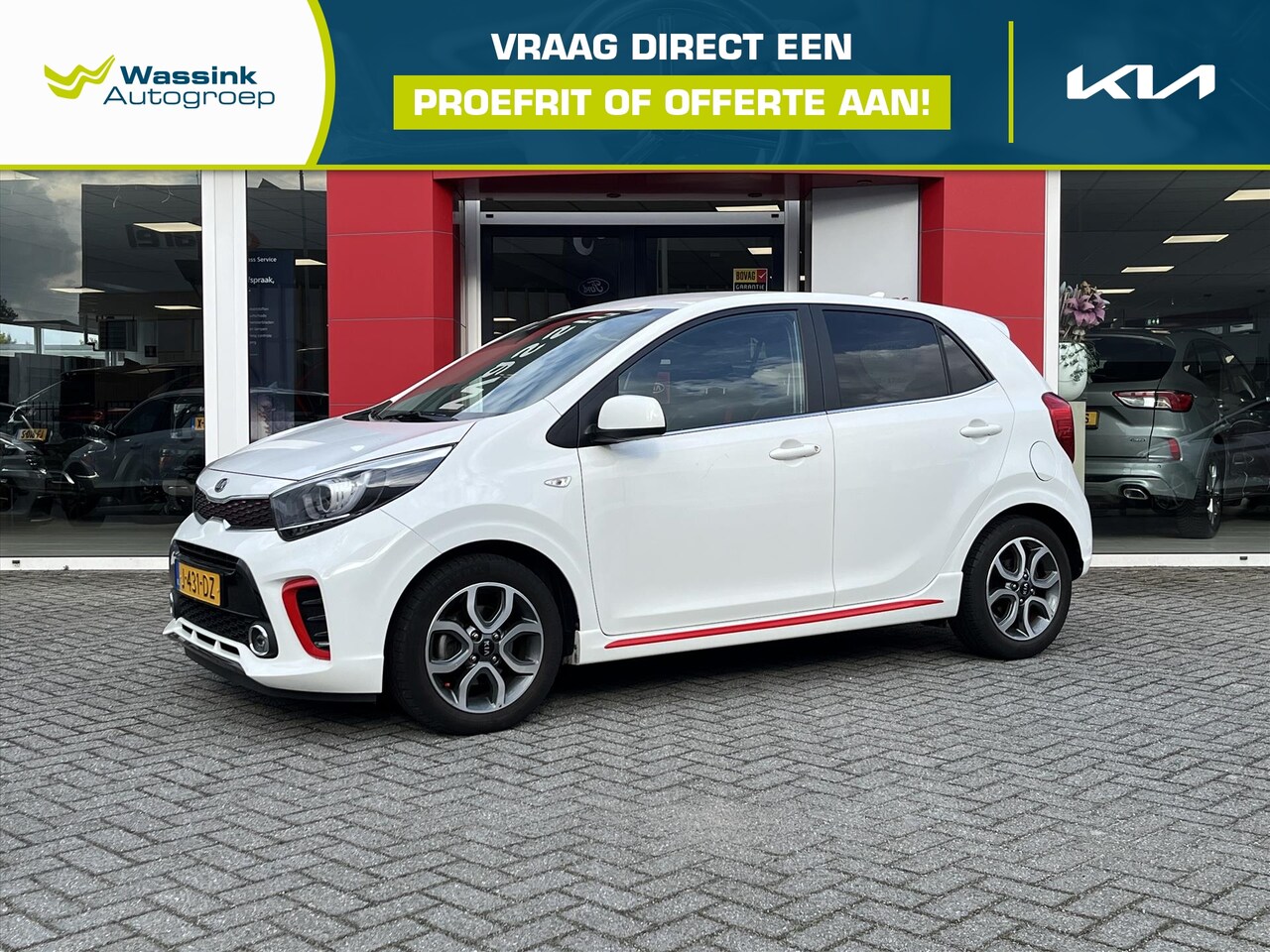 Kia Picanto - 1.0 MPi 67pk GT-Line | Airconditioning | Lederen bekleding | Bluetooth | Apple carplay | C - AutoWereld.nl