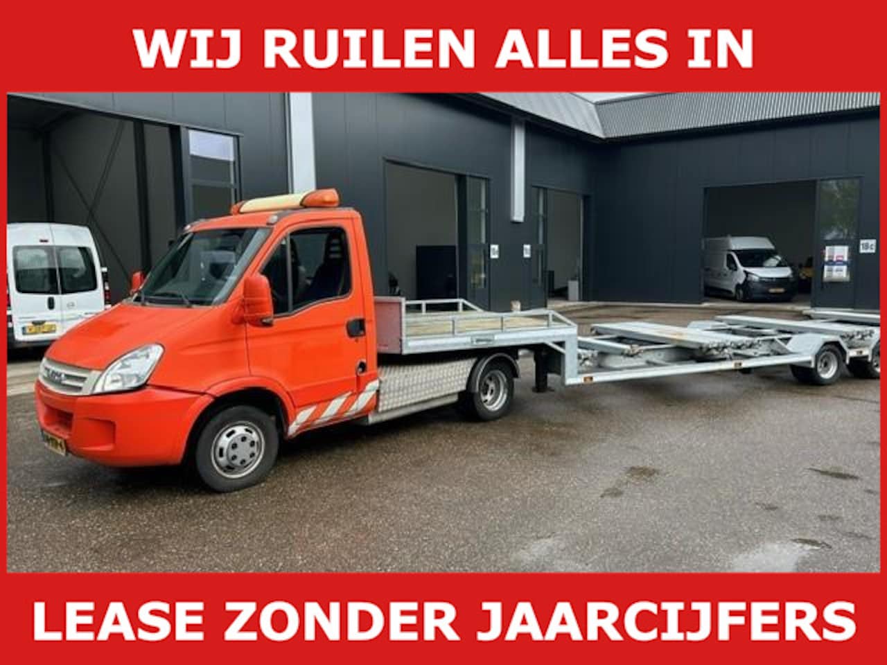 Iveco Daily - 40C18 300 airco be combi container chassis container trailer - AutoWereld.nl