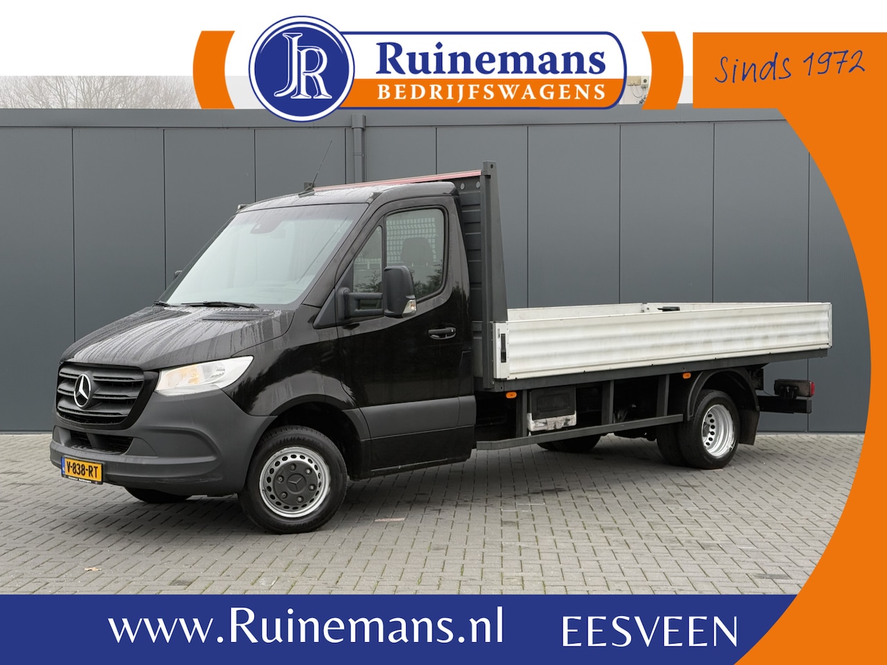 Mercedes-Benz Sprinter - 514 CDI EURO 6 AUTOMAAT / L3 PICK UP 4.30 LAADBAK / DUBBEL LUCHT / 3.5 TONS TREKHAAK / 350 - AutoWereld.nl