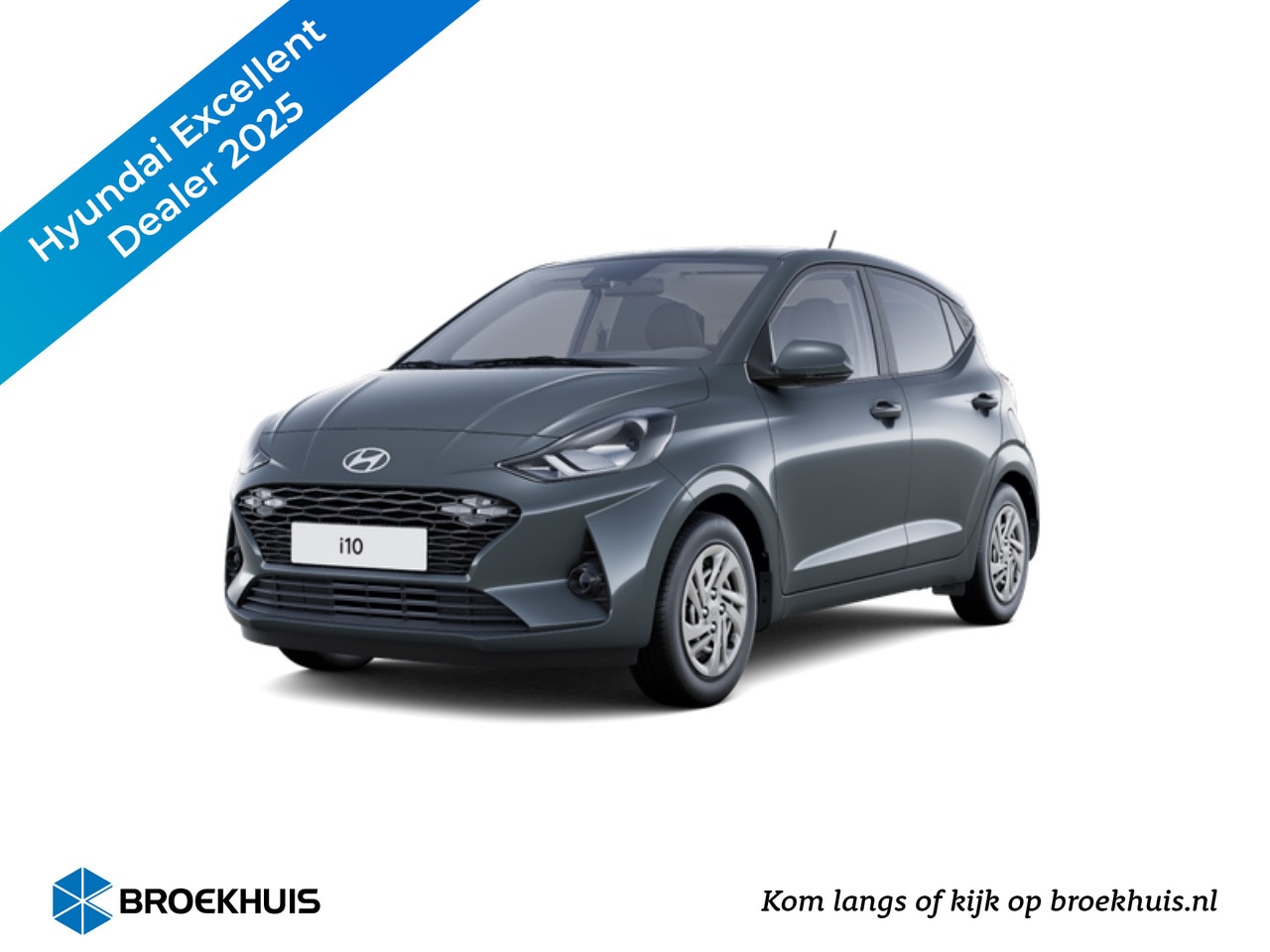 Hyundai i10 - 1.0 Comfort Smart MY25 VOORRAAD-ACTIE! RIJKLAARPRIJS! Aurora Grey - AutoWereld.nl