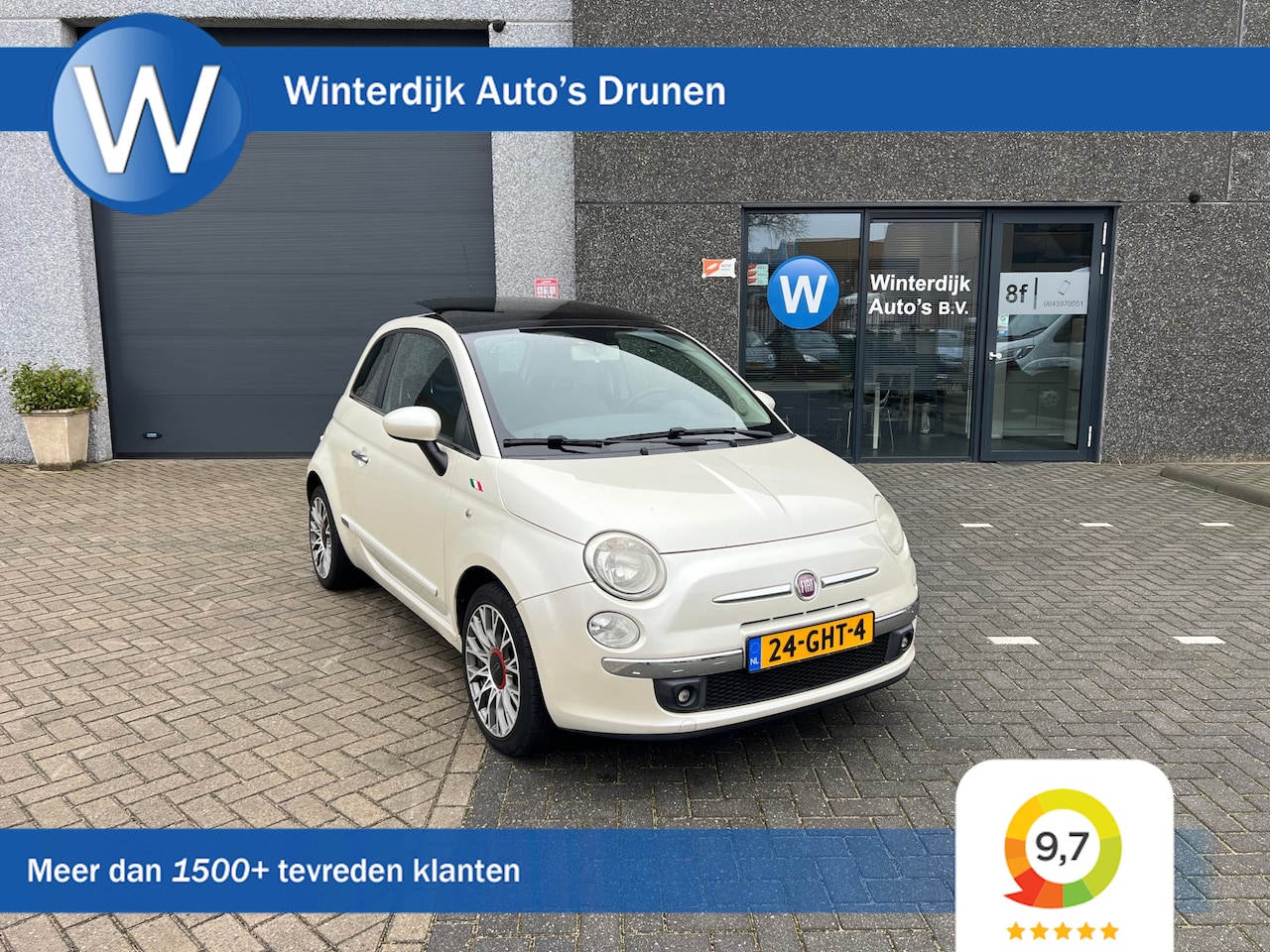 Fiat 500 - 1.4-16V Sport Airco/Nap! Pano! Leder! ParelmoerWit! - AutoWereld.nl