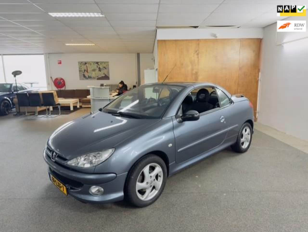 Peugeot 206 CC - 1.6-16V Apk Nieuw,Automaat,Clima,N.A.P,LM velgen,2 sleutels + Boekjes,Topstaat!! - AutoWereld.nl