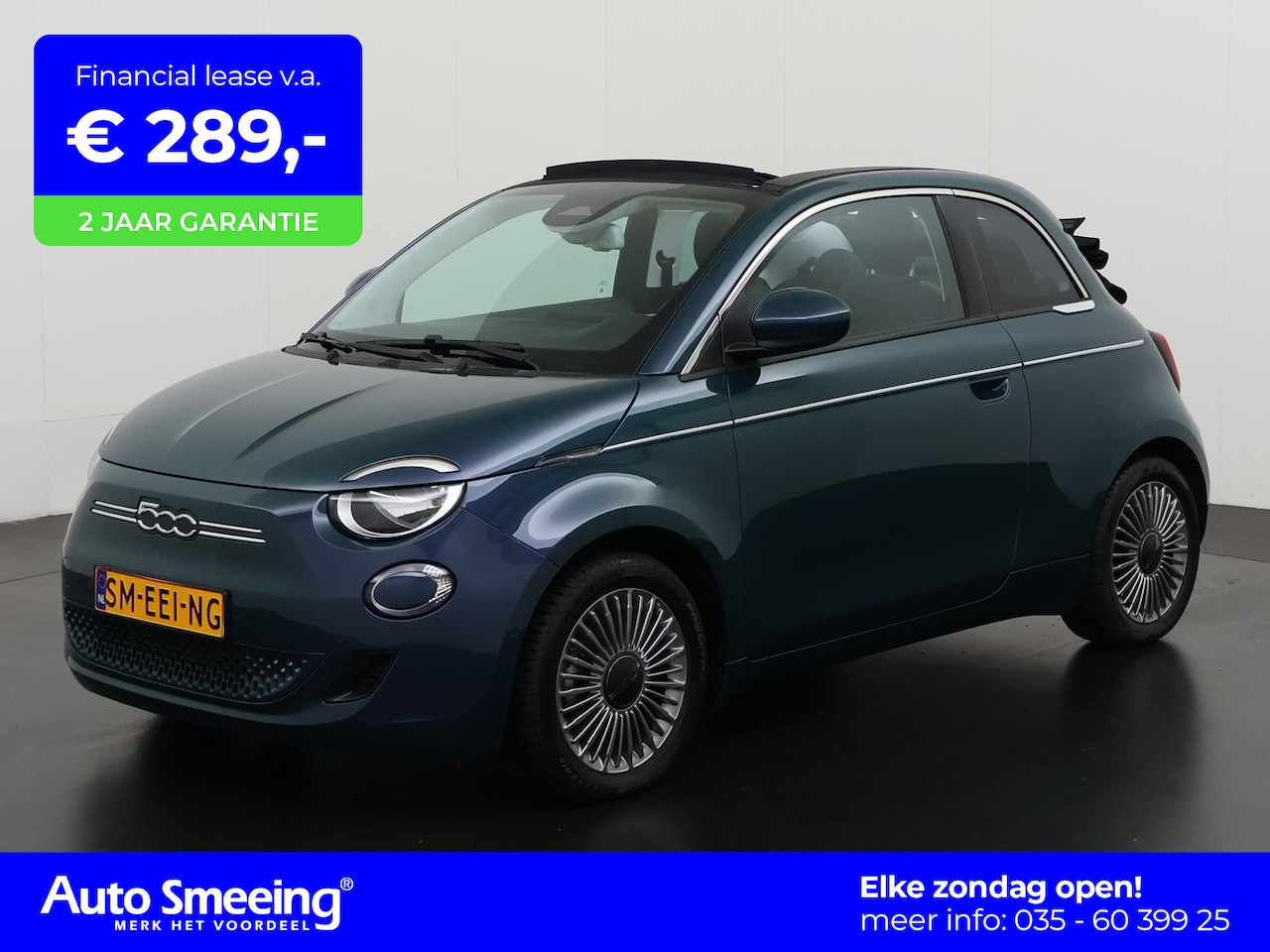 Fiat 500e - Cabrio 42 kWh | Camera | Blind Spot | Apple Carplay | Zondag Open! - AutoWereld.nl