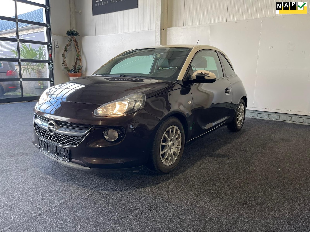 Opel ADAM - 1.4 Slam 110-PK Cruise Airco Halfleder Sterrenhemel Grootscherm Parkeersensoren City Licht - AutoWereld.nl