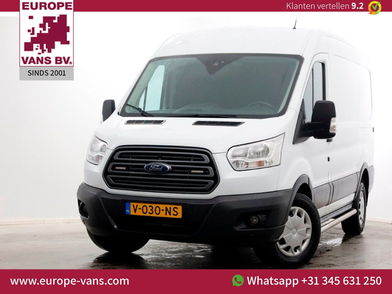 Ford Transit - 350 2.0 TDCI 130pk E6 L2H2 Trend Airco/Navi Trekhaak 2800kg 04-2018 - AutoWereld.nl