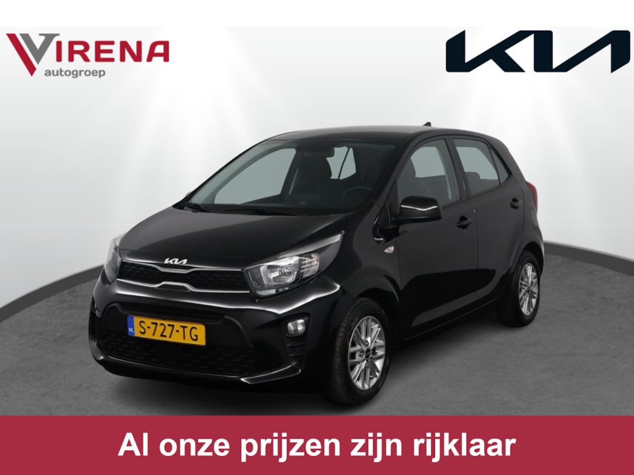 Kia Picanto - 1.0 DPi DynamicLine Navigatie via Apple Carplay/Android Auto - Cruise control - Airco - Ca - AutoWereld.nl