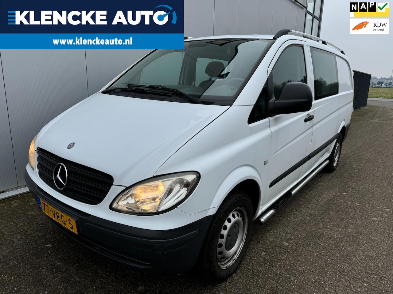 Mercedes-Benz Vito - 109 CDI 320 Lang DC Airco Cruise ctrl 256.774km Trekhaak 5-persoons - AutoWereld.nl