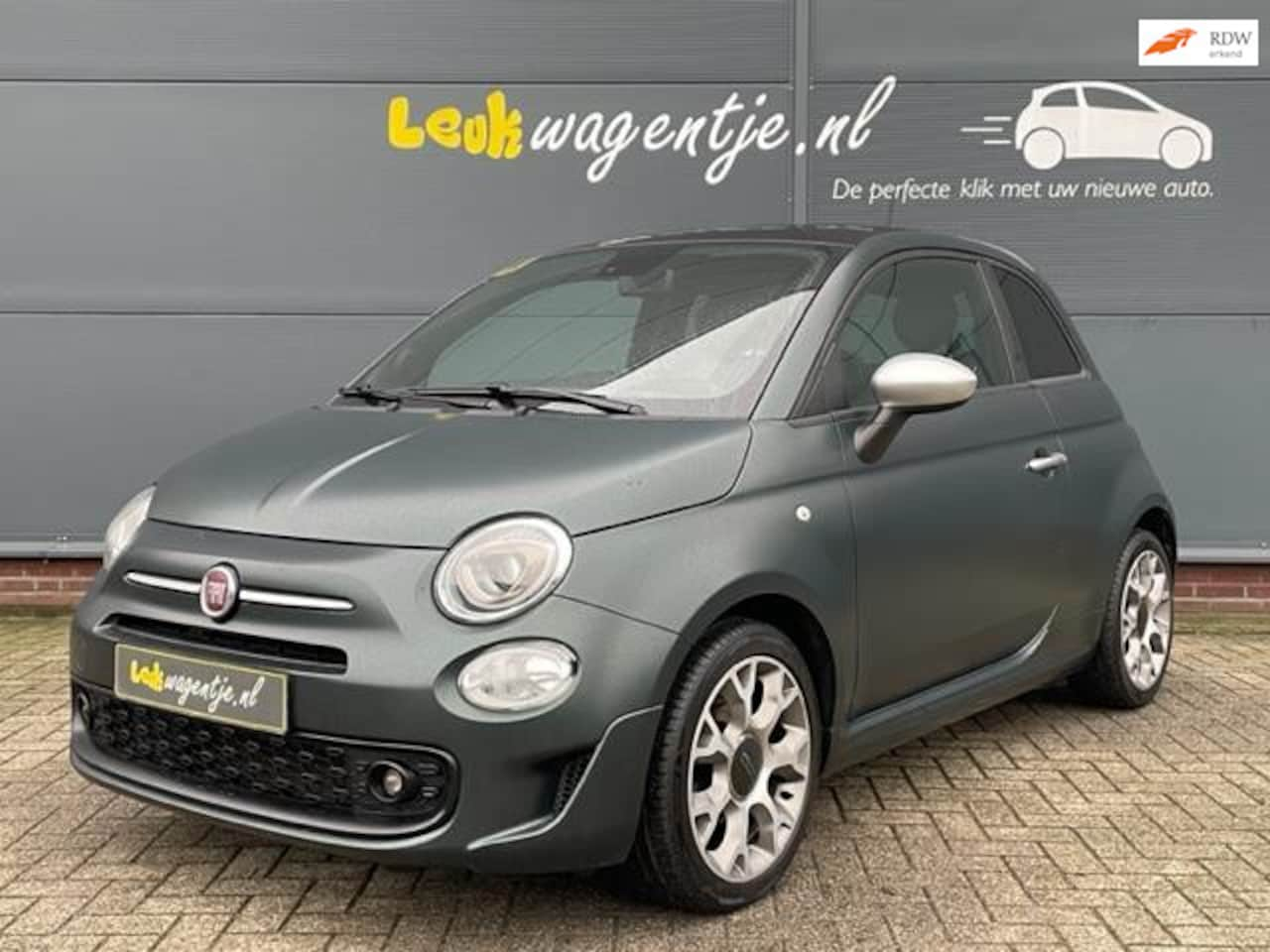 Fiat 500 - 1.2 Rockstar *navi *climate *cruise *matgroen *pano - AutoWereld.nl