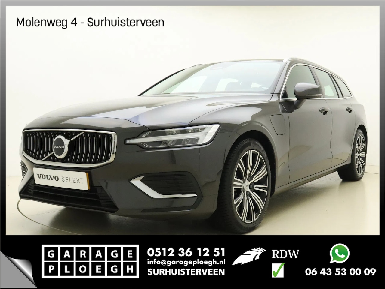 Volvo V60 - 2.0 T6 Recharge AWD Adapt.Cruise Carplay InscriptionStoelen PHEV Business Pro Plug-in - AutoWereld.nl