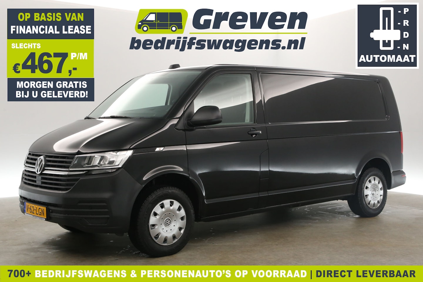 Volkswagen Transporter - 2.0 TDI L2H1 150PK Automaat Airco Cruise Carplay Navi PDC DSG 3 Persoons - AutoWereld.nl